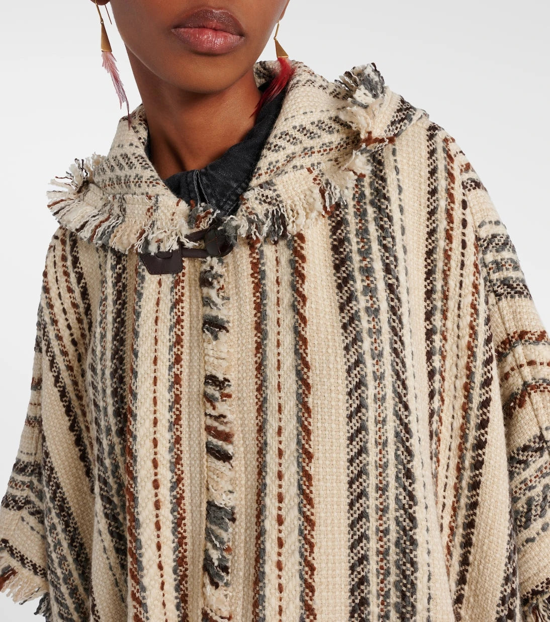 Marant Etoile - Iseline striped poncho