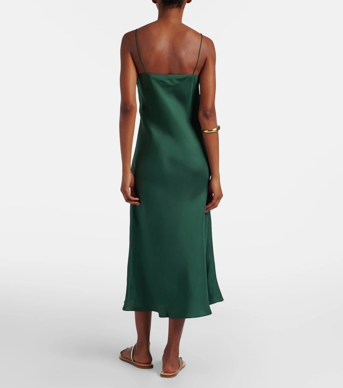 Asceno - Lille silk twill slip dress