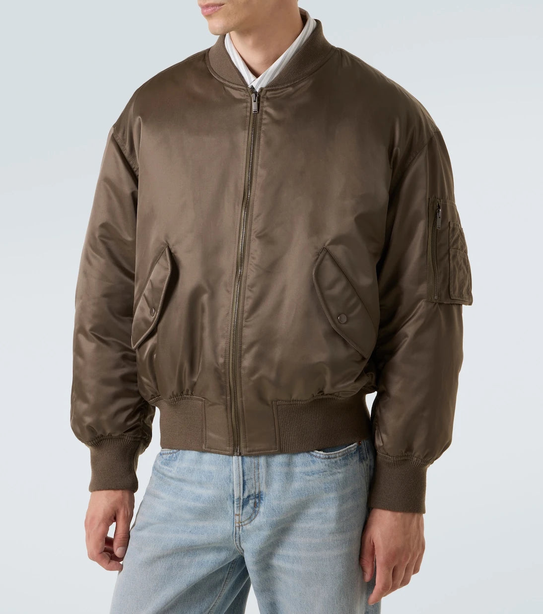 Saint Laurent - Padded twill bomber jacket