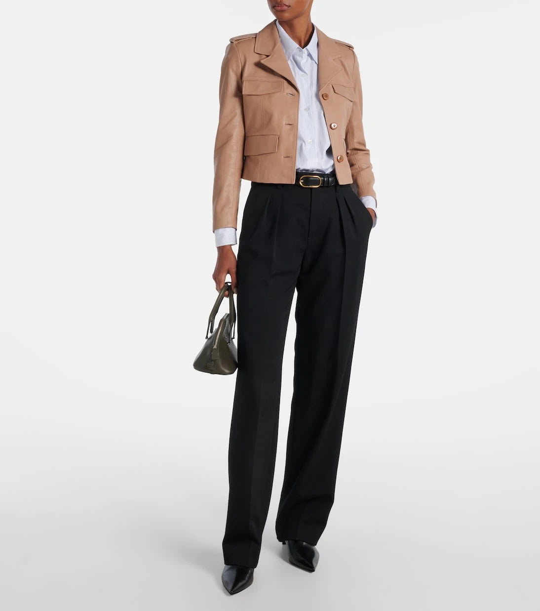 Dorothee Schumacher - Sleek Statement cropped leather jacket