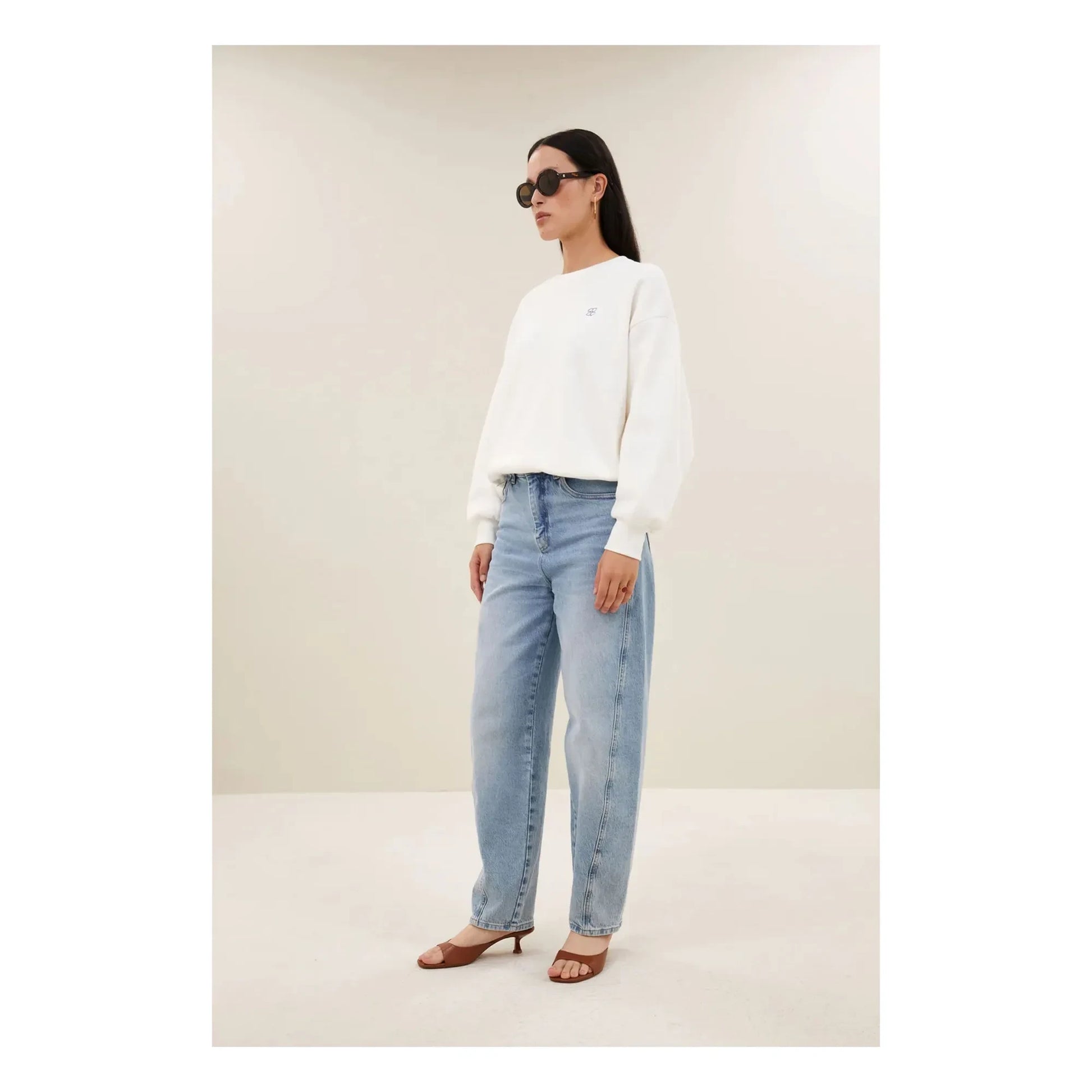 By Bar - Bibi Lucky Everyday Cotton sweatshirt | White