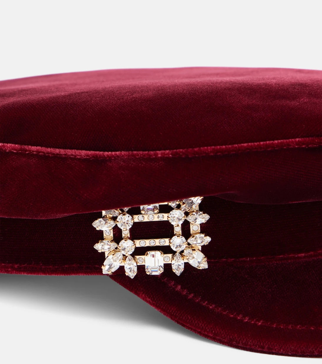 Roger Vivier - Baker Boy velvet newsboy cap