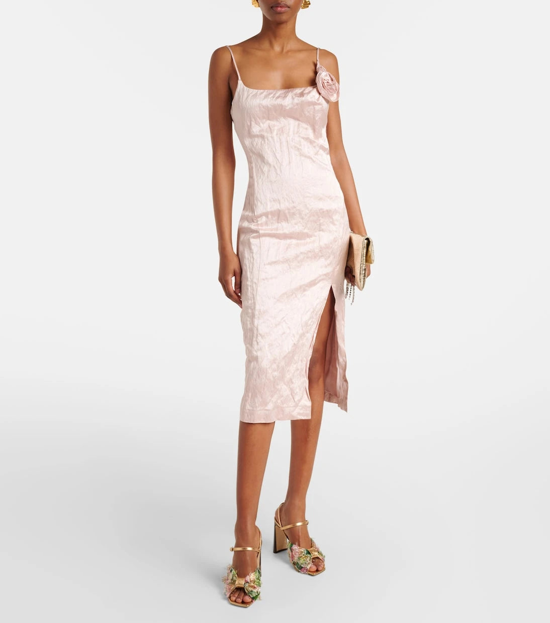 Jimmy Choo - Annika 95 metallic leather sandals