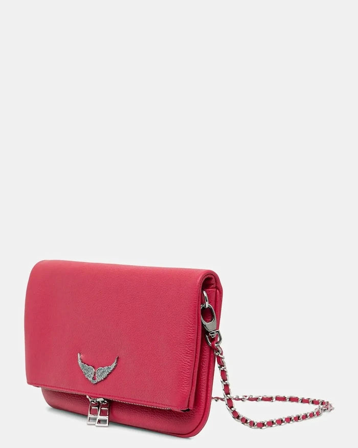 Zadig&Voltaire чанта дамска от кожа ROCK GRAINED LEATHER