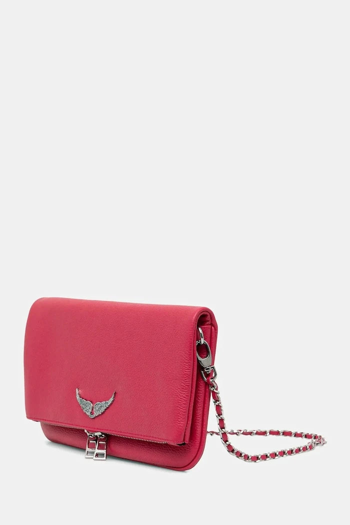 Zadig&Voltaire чанта дамска от кожа ROCK GRAINED LEATHER