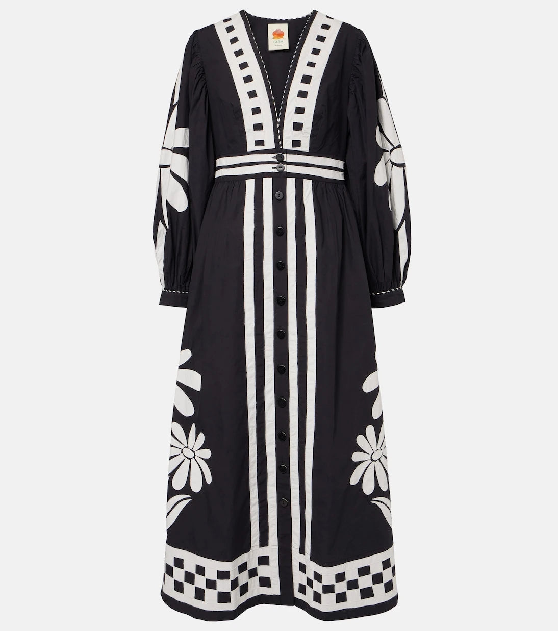 Farm Rio - Nature printed cotton maxi dress