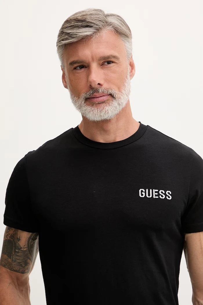 Guess Erkek Pamuk ve Elastanlı Tişört ANDREW