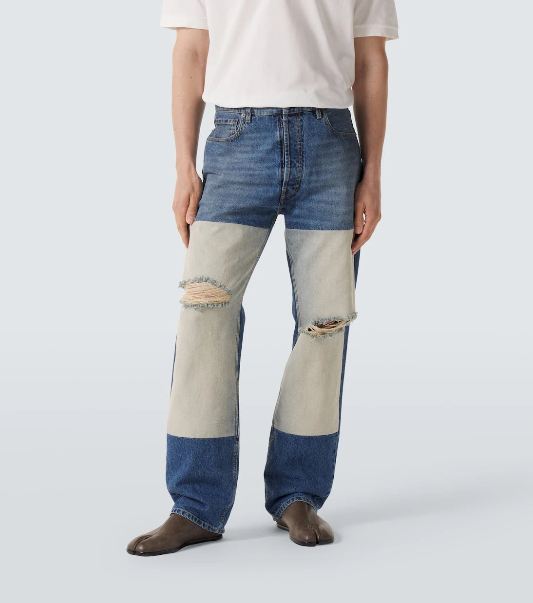 Maison Margiela - Distressed straight jeans