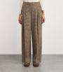 Barbour Multi Wool Tweed Sophia Wide-Leg Trousers
