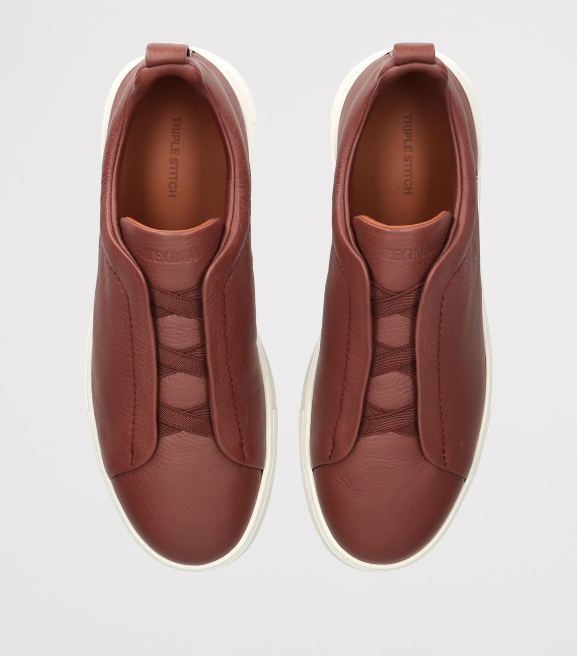 Leather Triple Stitch Sneakers