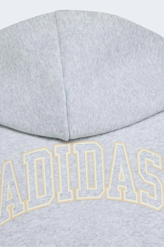 adidas çocuklar için pamuklu fermuarlı kapüşonlu sweatshirt