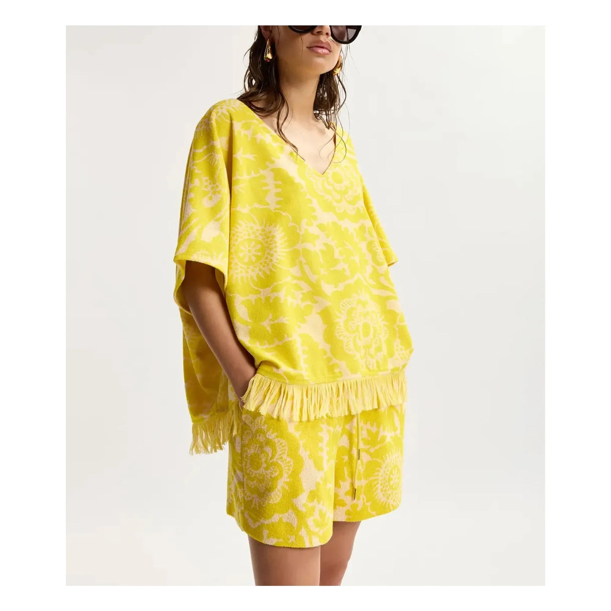 Essentiel Antwerp - Jorlando Sponge Top | Lemon yellow