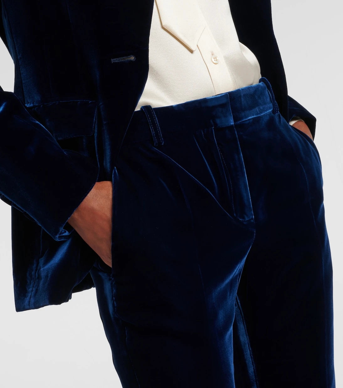 Nina Ricci - Fluid velvet straight pants