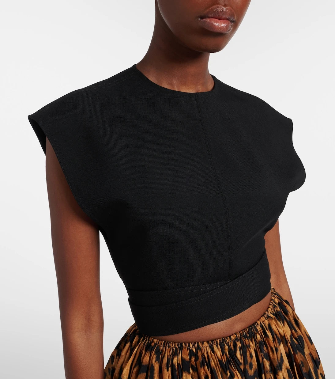 Alaïa - Belted wool top