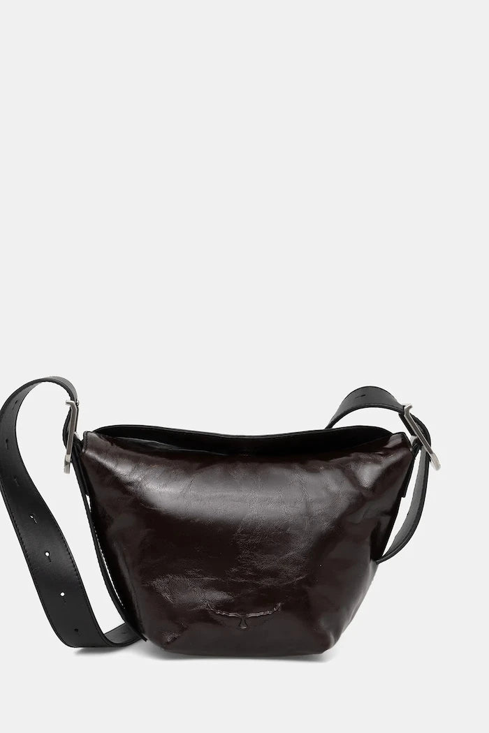 Кожена чанта ZADIG&VOLTAIRE BABY JANE VINTAGE PATENT