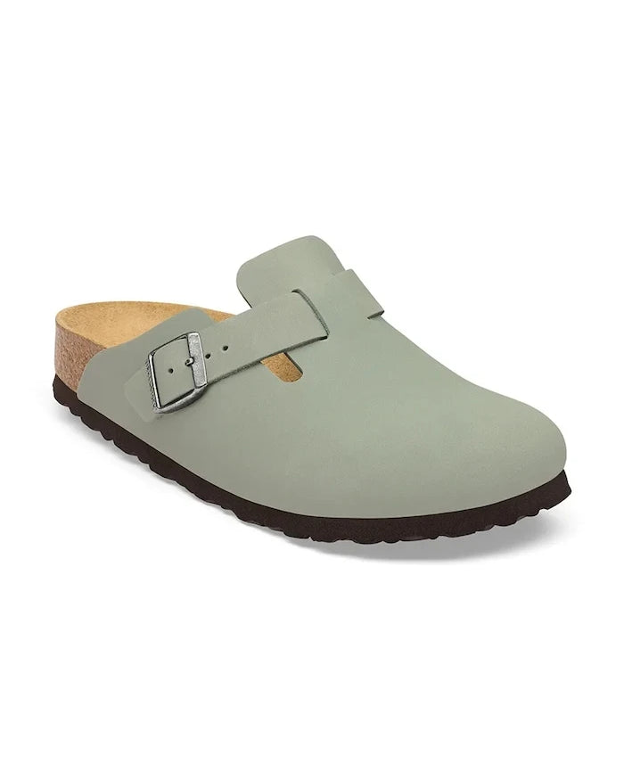 Birkenstock Boston Oiled Leather Deri Terlik Sabot