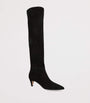Gianvito Rossi Black Suede Elise Knee-High Boots 55