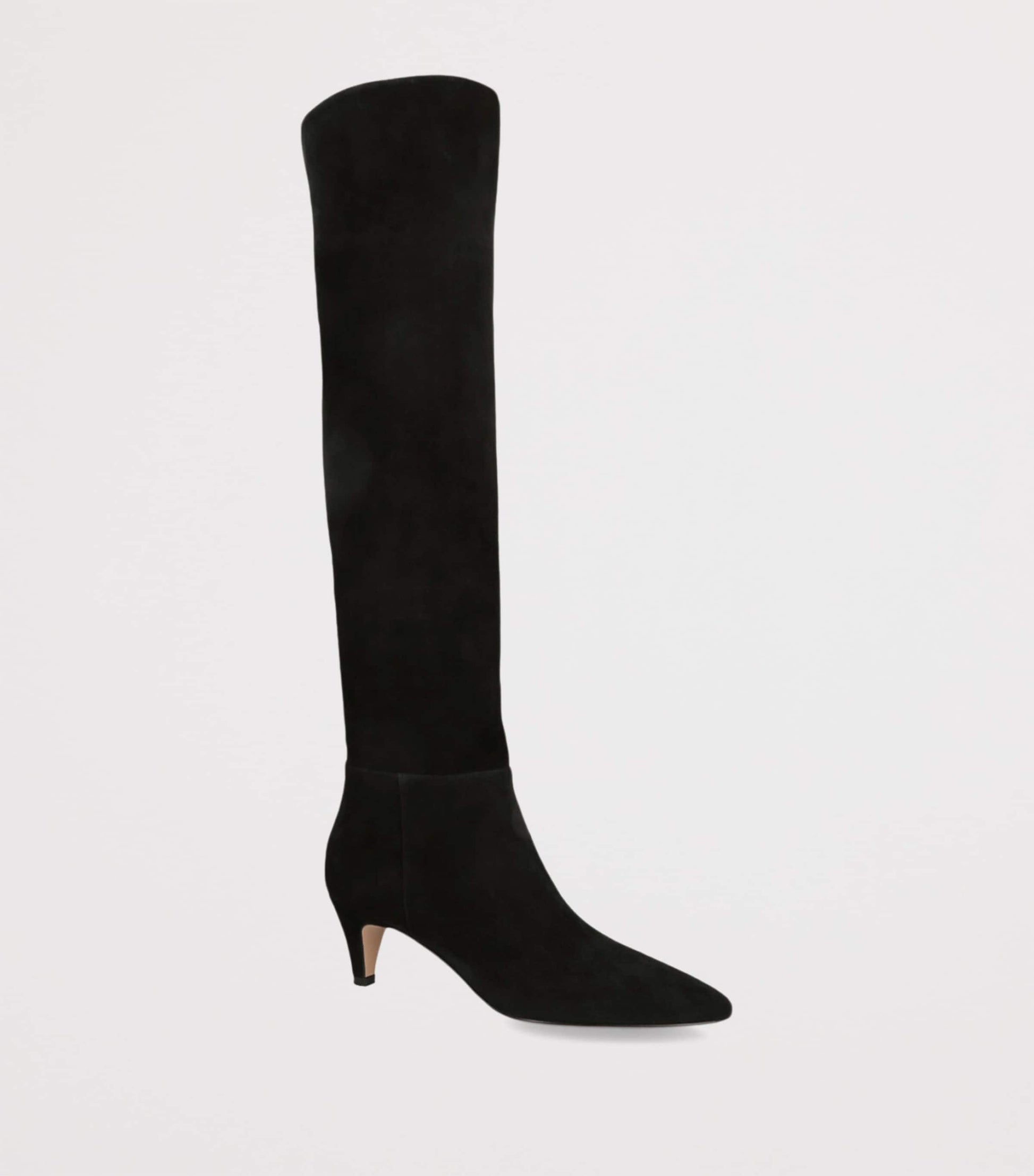 Gianvito Rossi Black Suede Elise Knee-High Boots 55