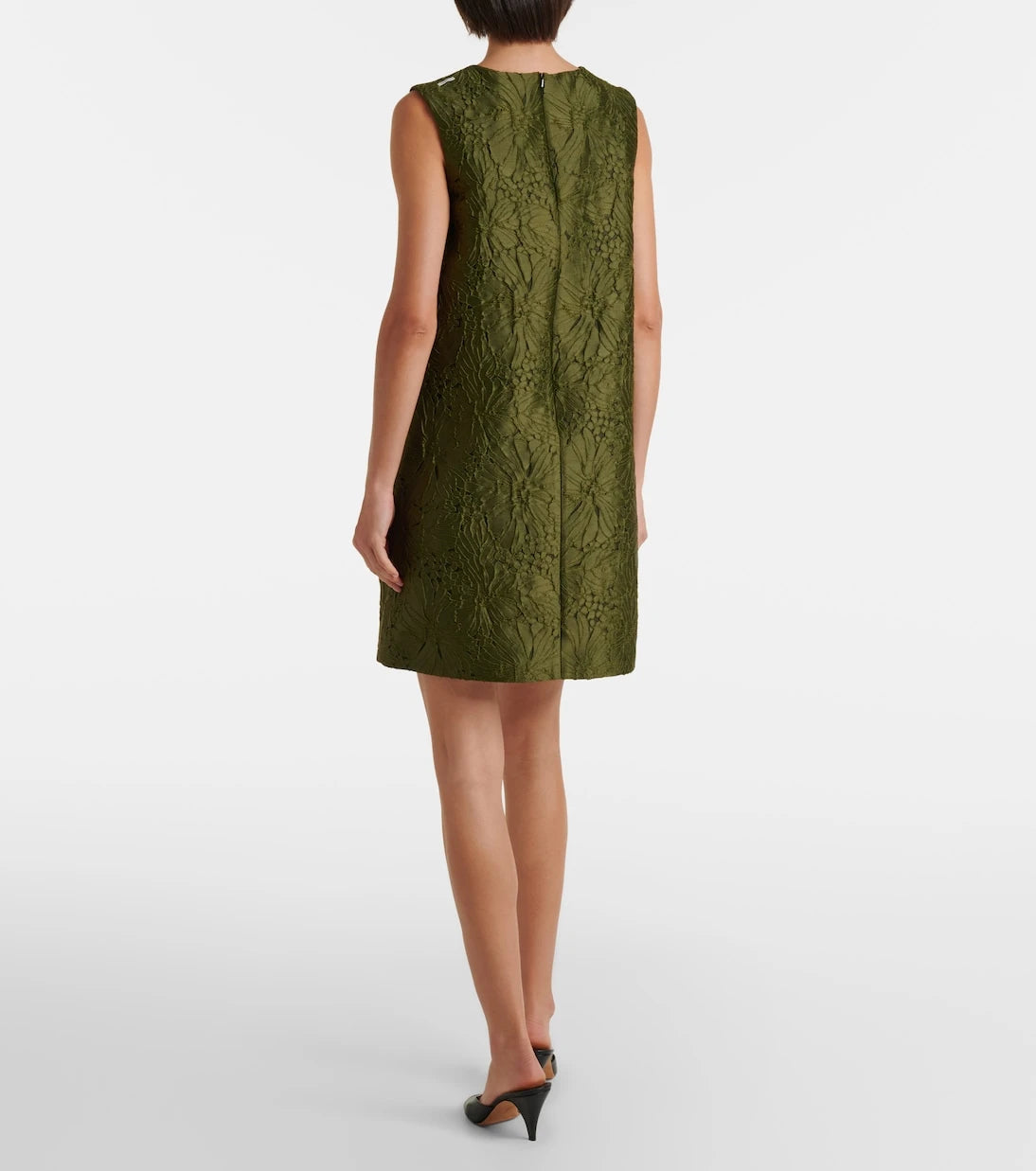 'S Max Mara - Embellished floral jacquard minidress