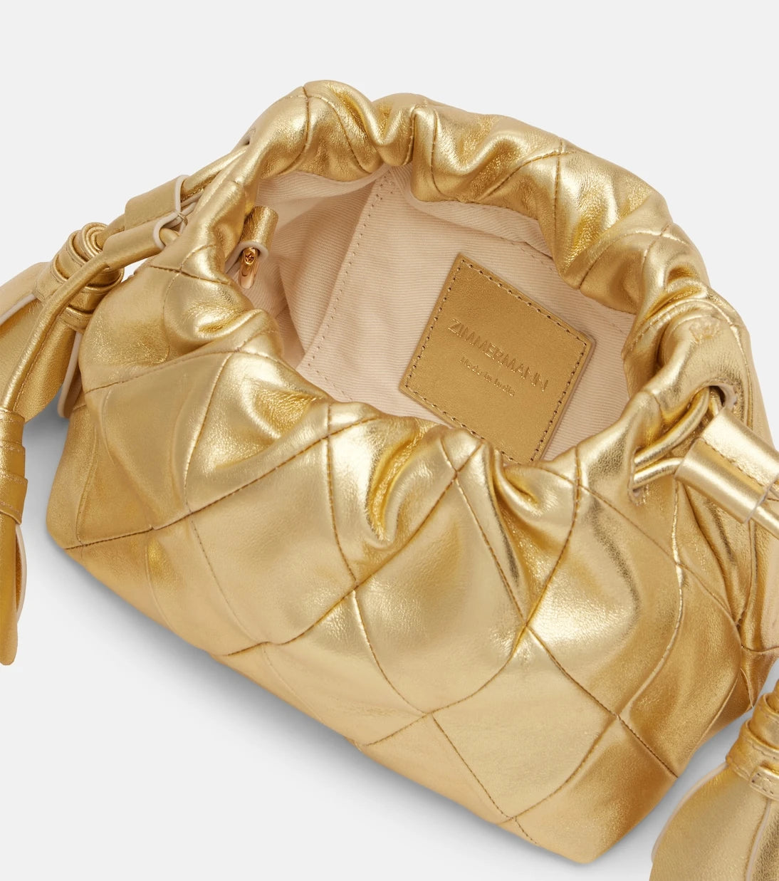 Zimmermann - Cloud 91 Small metallic leather clutch