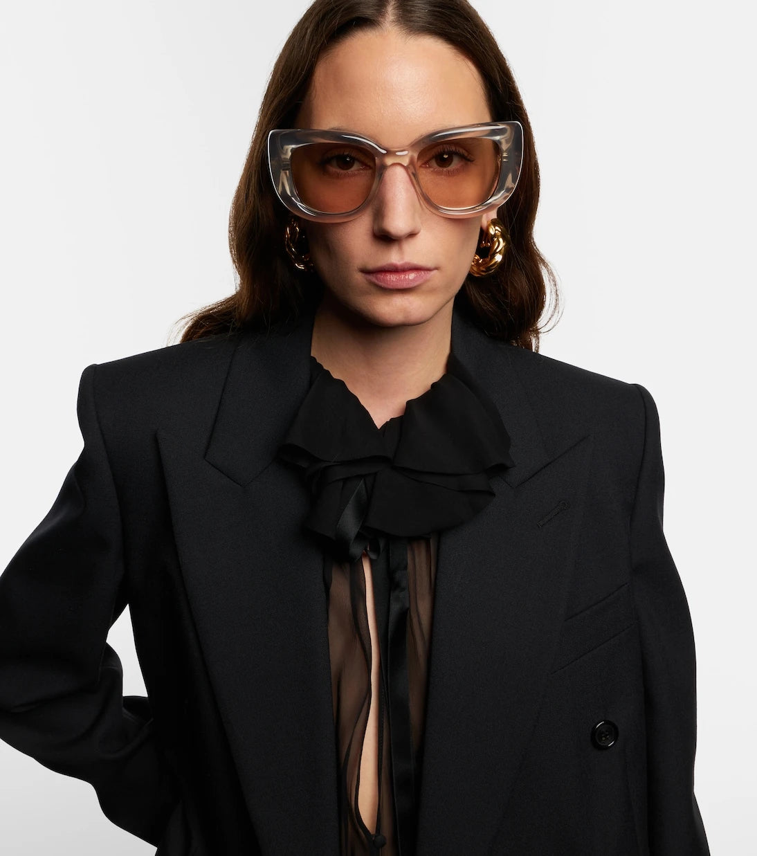 Saint Laurent - نظارة شمسية كبيرة الحجم SL 903 Howl