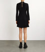Maje Black High-Neck Knitted Mini Dress