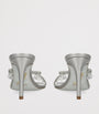 René Caovilla Grey Chandelier Heeled Mules 80
