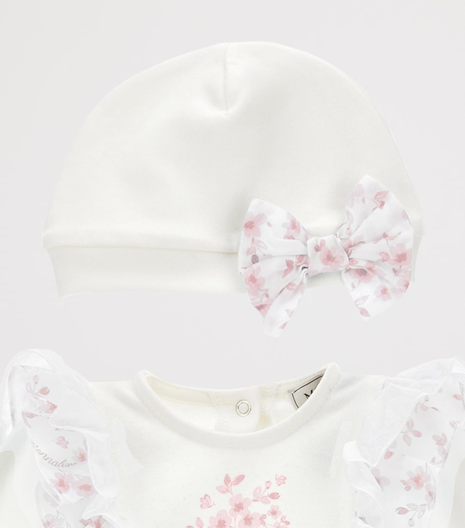 Cotton Floral All-In-One and Hat Set (1-9 Months)