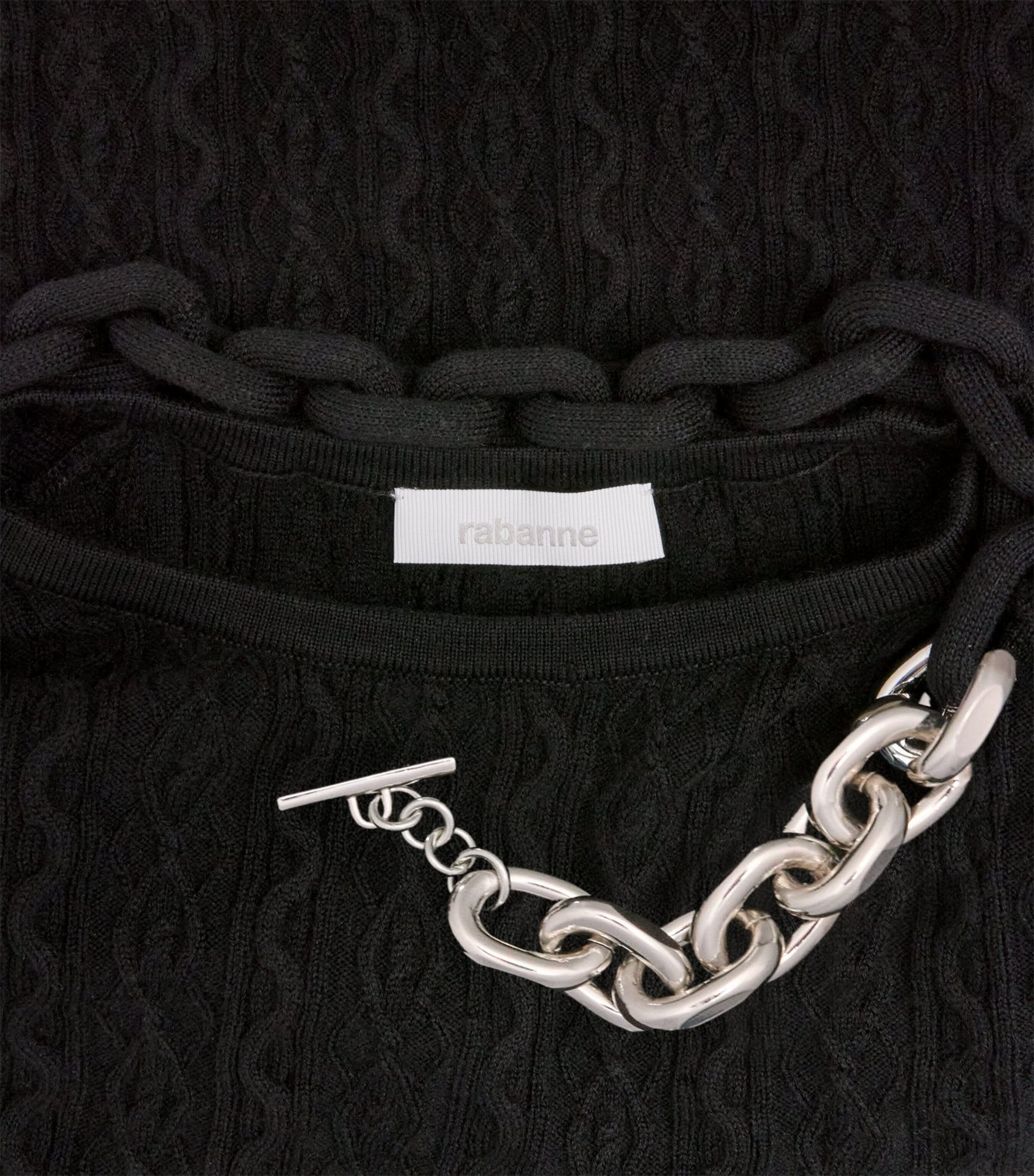 Paco Rabanne Wool-Blend Embellished Top