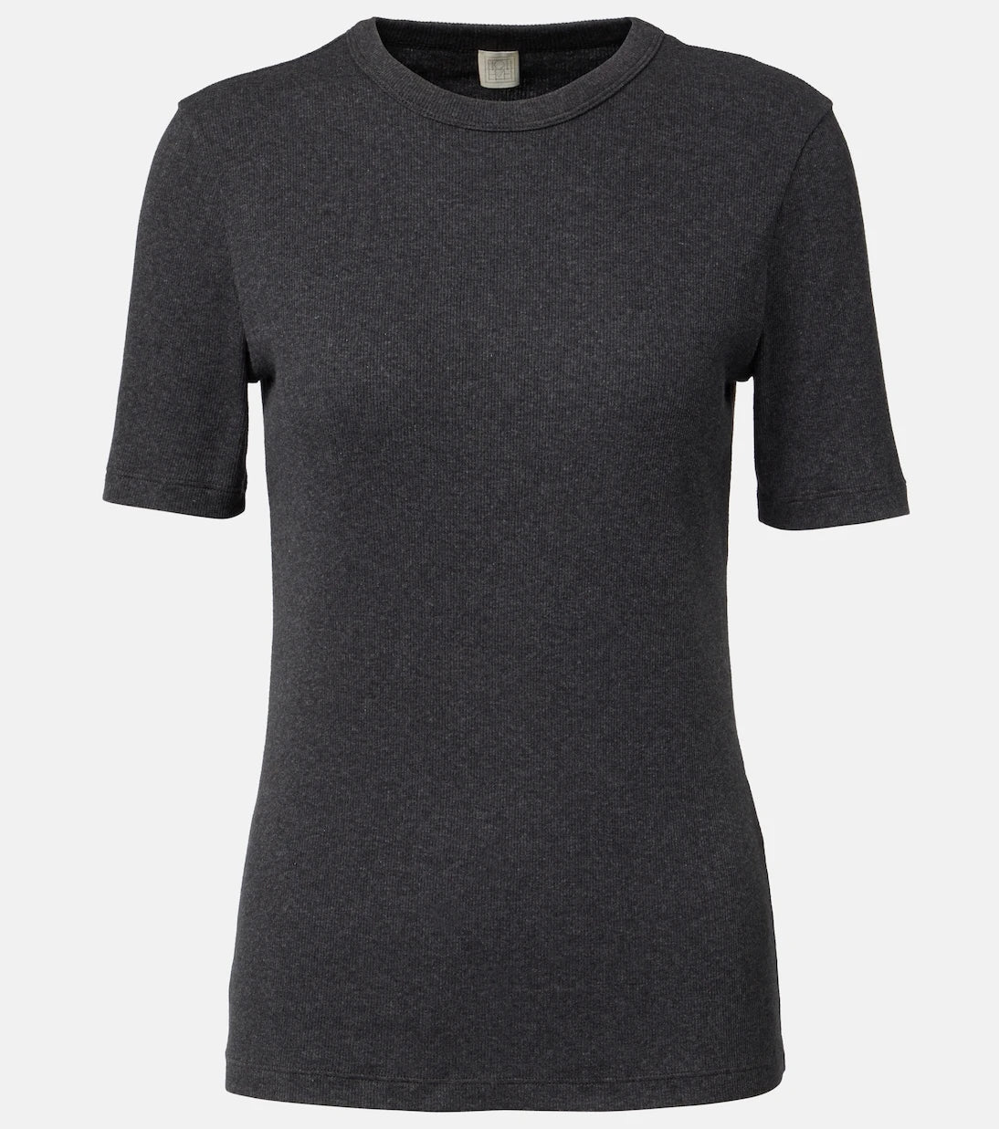 Toteme - Ribbed-knit cotton-blend jersey top