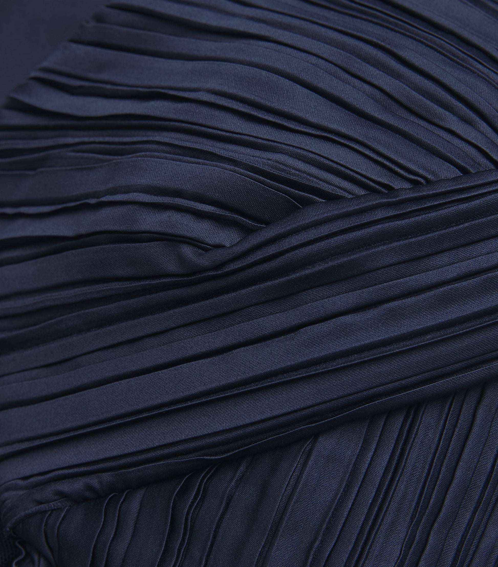 Cult Gaia Blue Plissé Kaitlin Crop Top