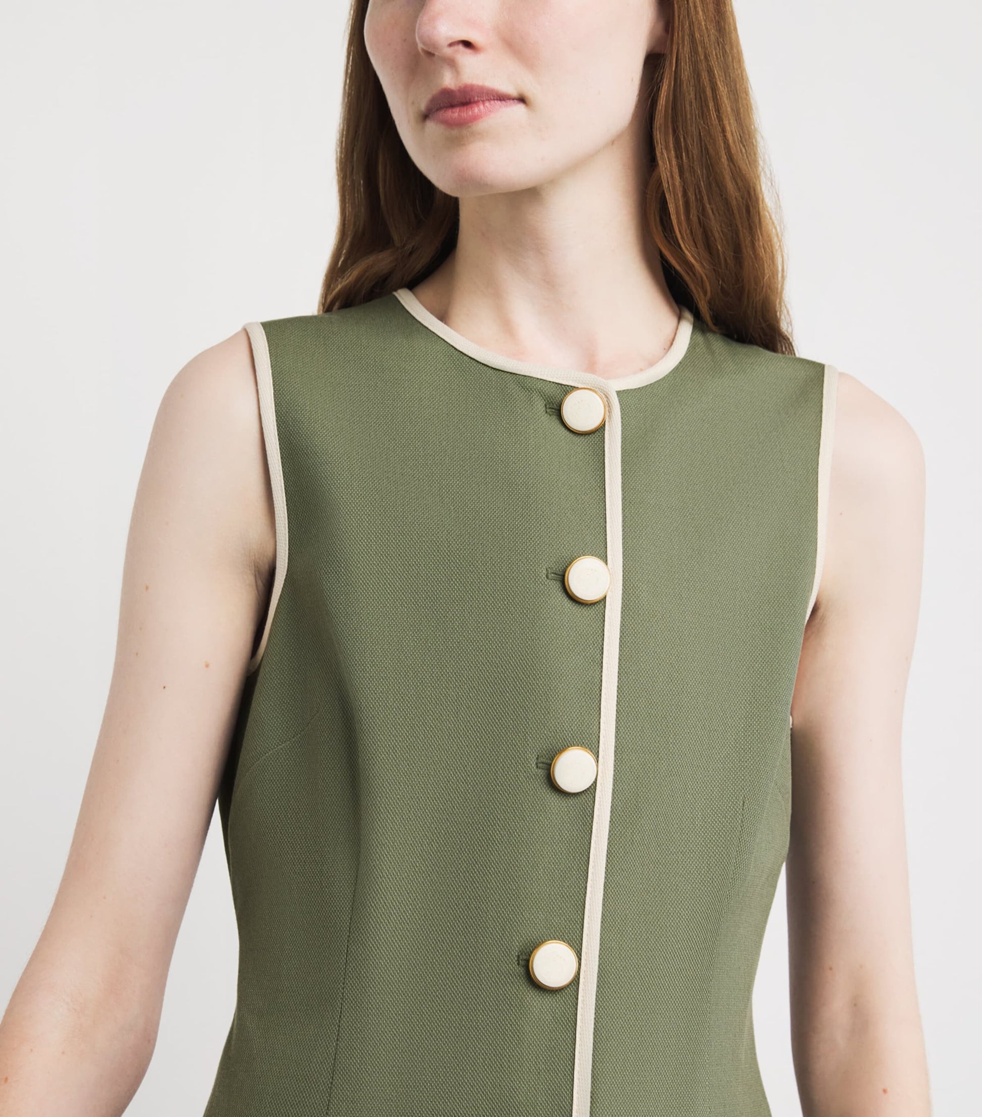 Veronica Beard Green Whistler Mini Dress