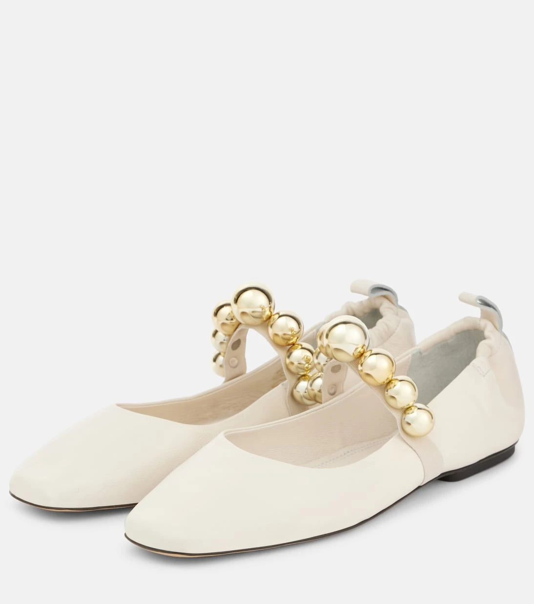 Souliers Martinez - Flamenca leather Mary Jane flats