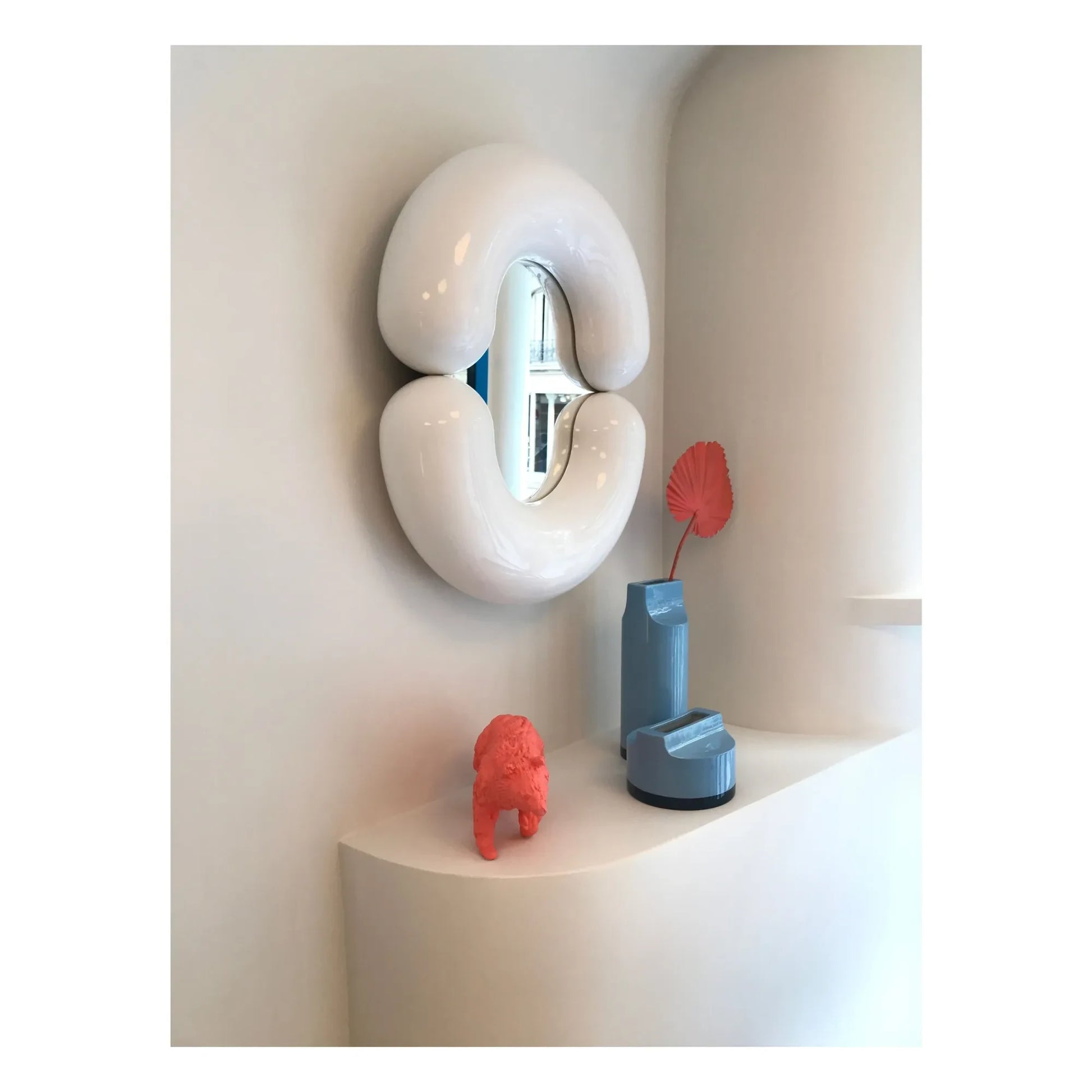 Moustache - Zodiac mirror - Jean-Baptiste Fastrez | White