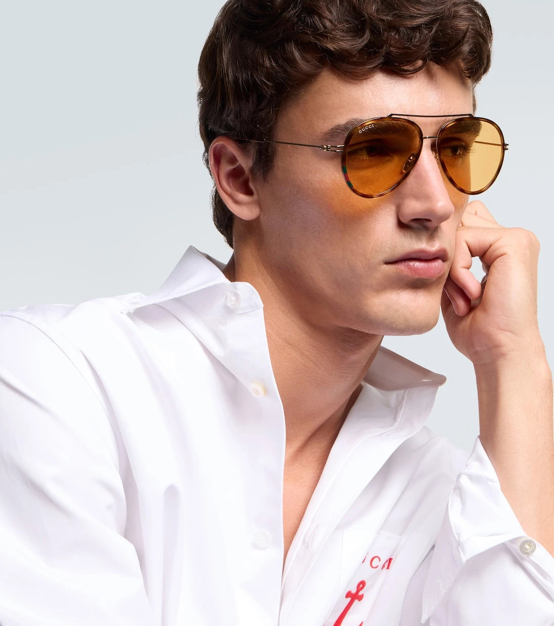 Gucci - Double G aviator sunglasses