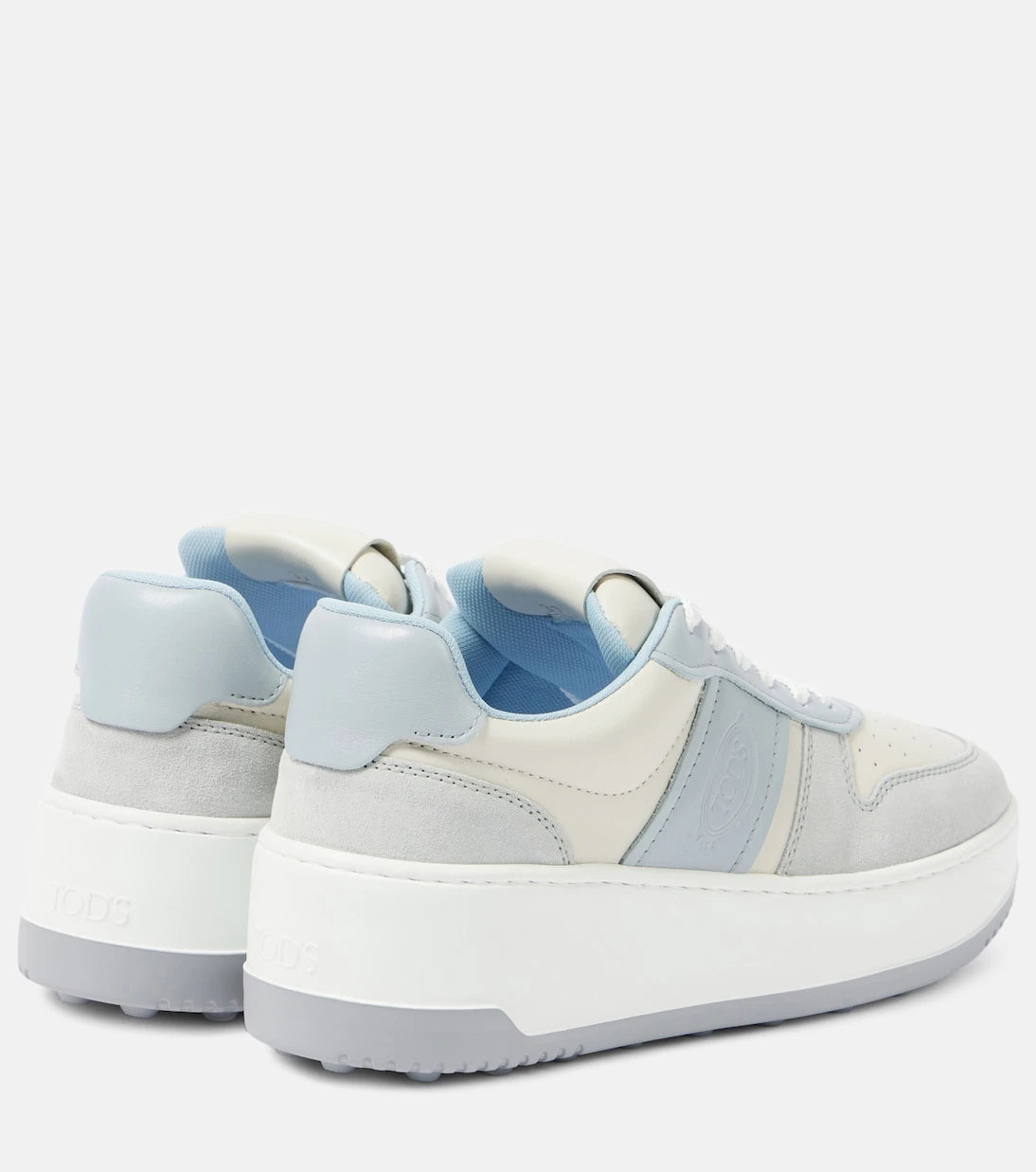 Tod's - Leather-trimmed sneakers