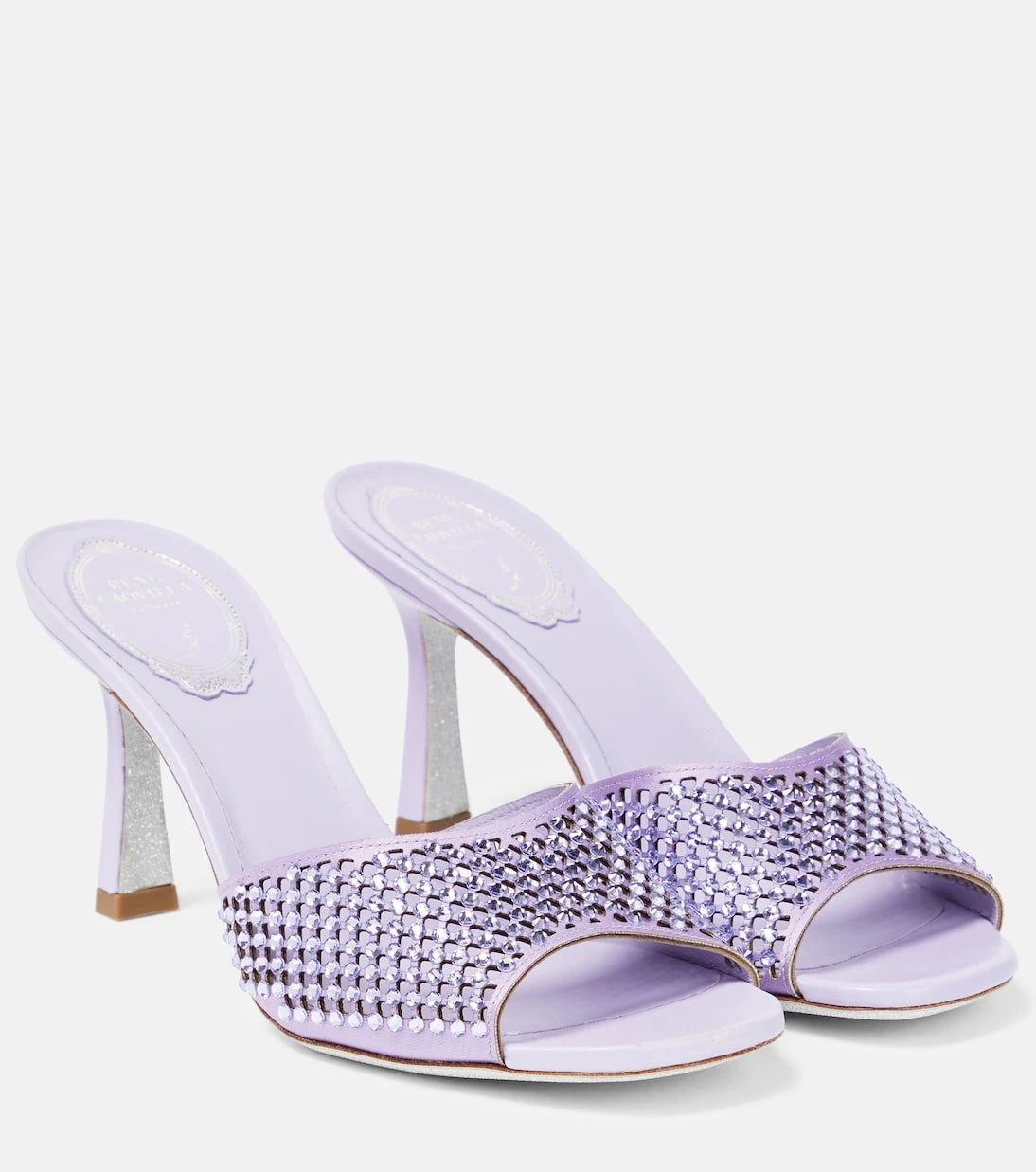 Rene Caovilla - Embellished leather mules
