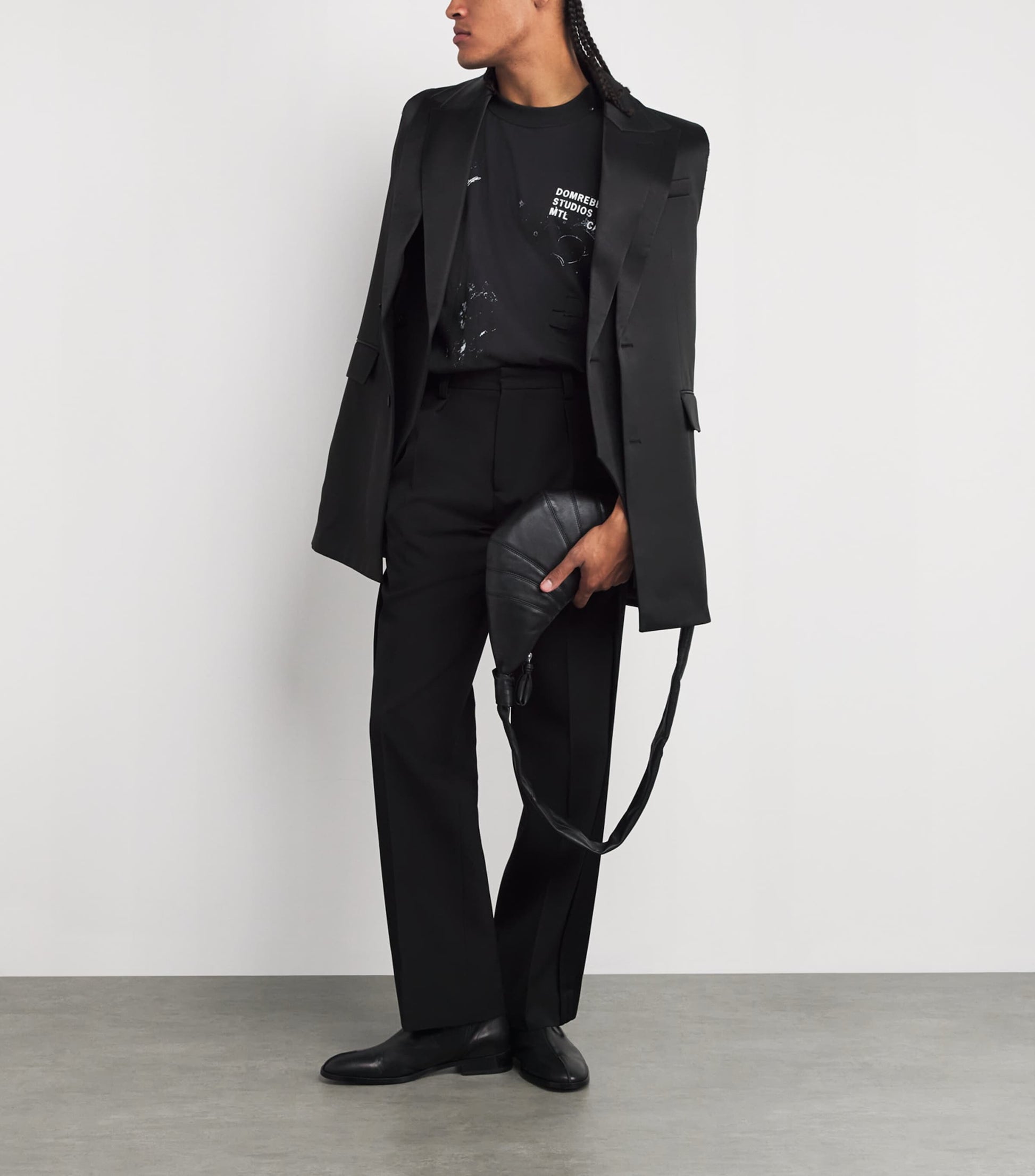 Cotton Paint-Splatter Staff T-Shirt