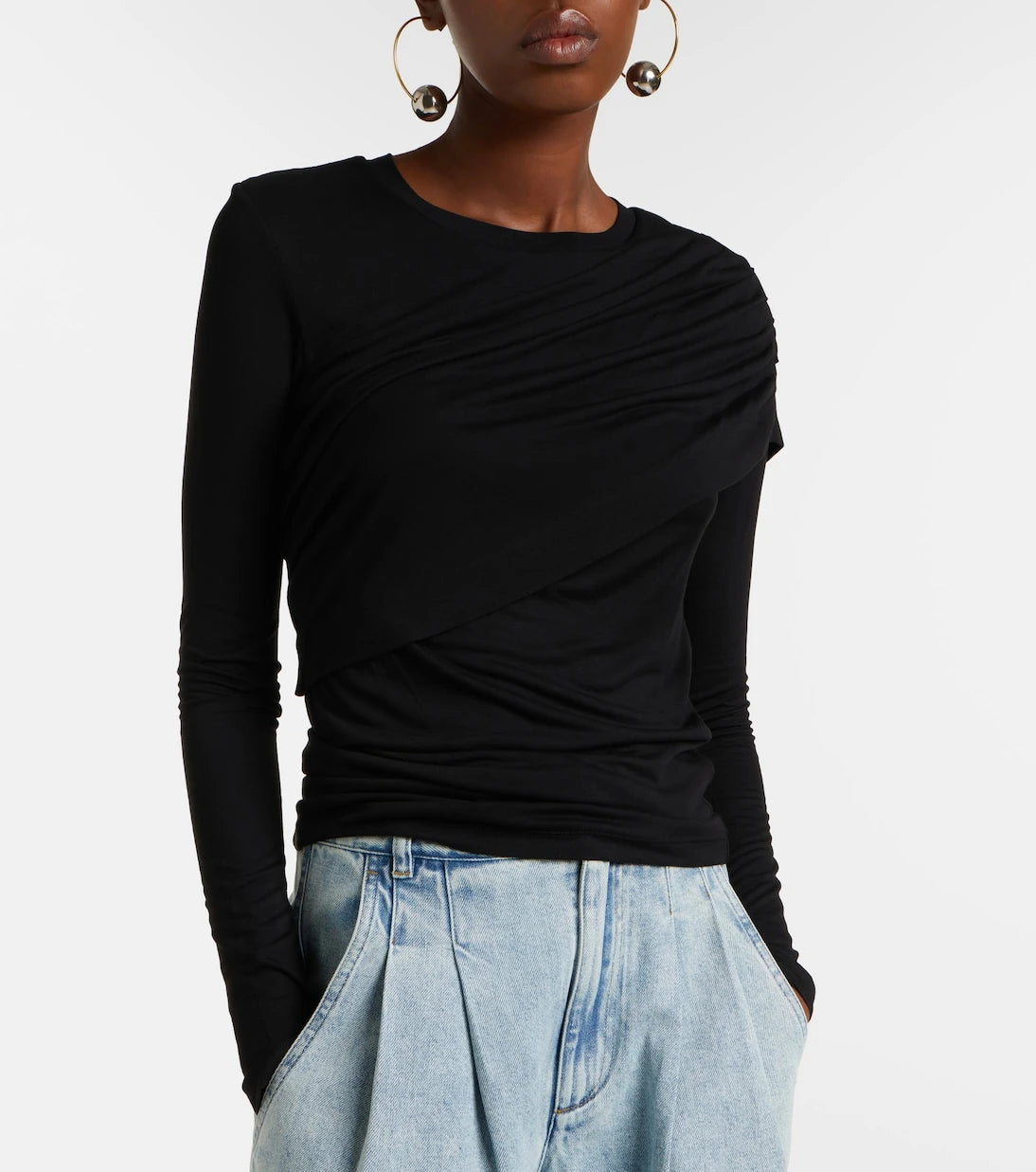 Marant Etoile - Dressi draped jersey top