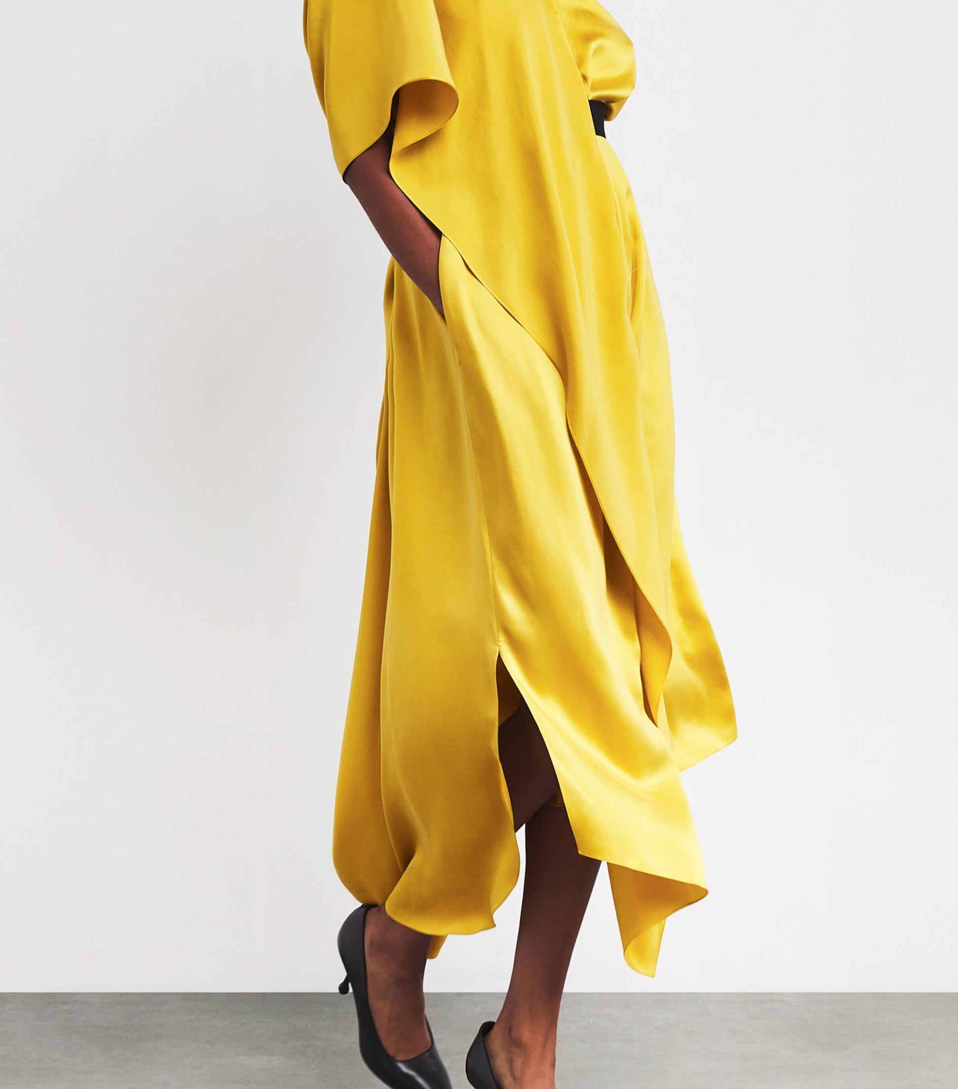 Silk Lysar Midi Dress BRIGHT ZINNIA