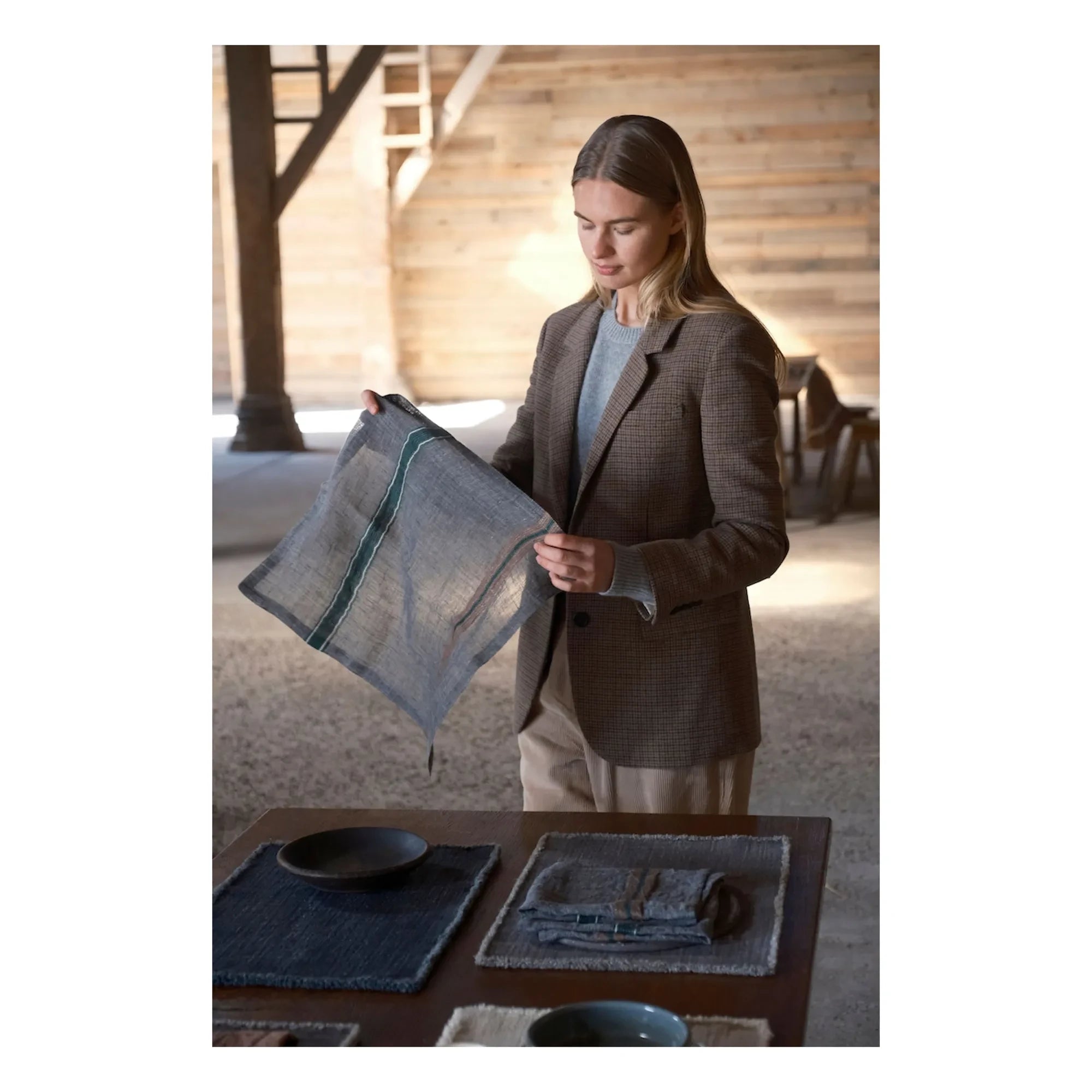 Libeco - Arlo linen napkin | Carbon