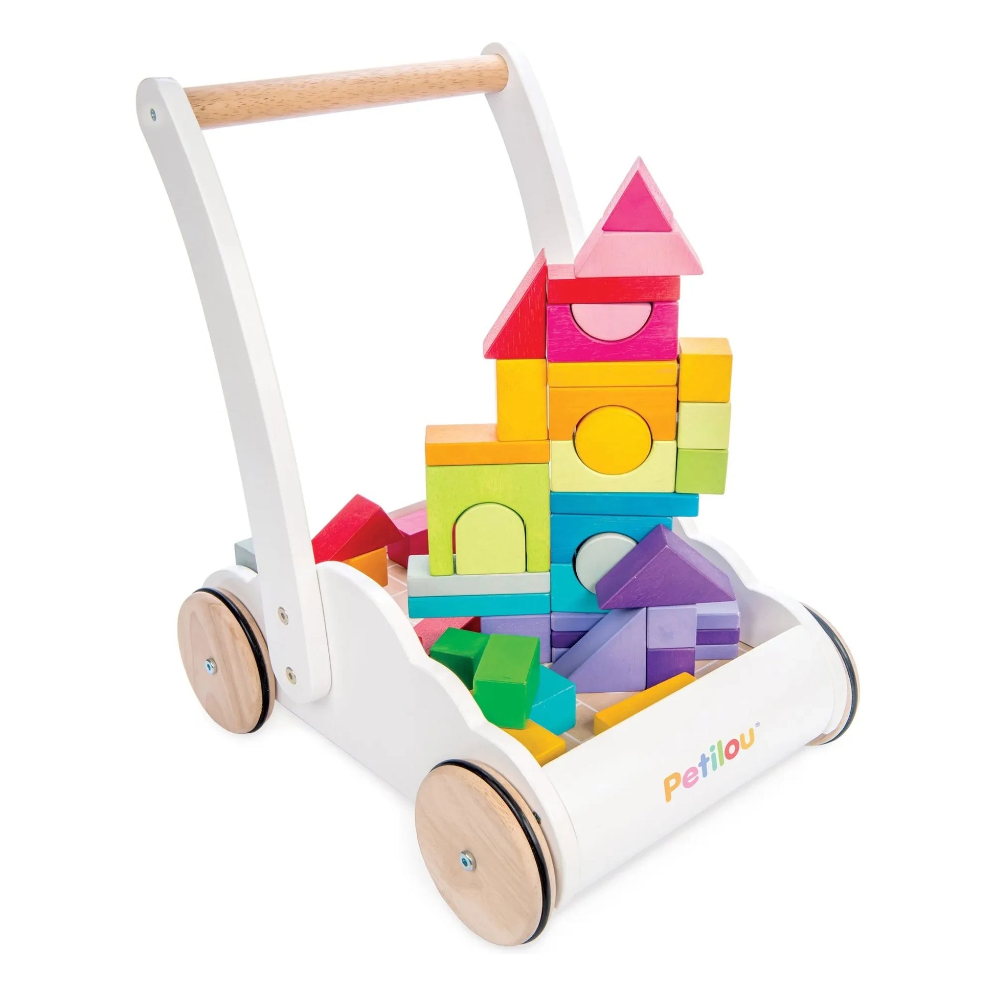 Le Toy Van - Nuage wooden block cart | White