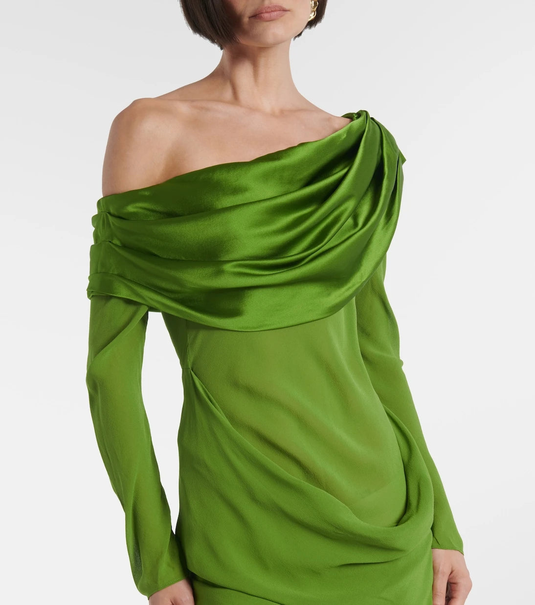 Christopher Esber - Draped sheer silk georgette gown