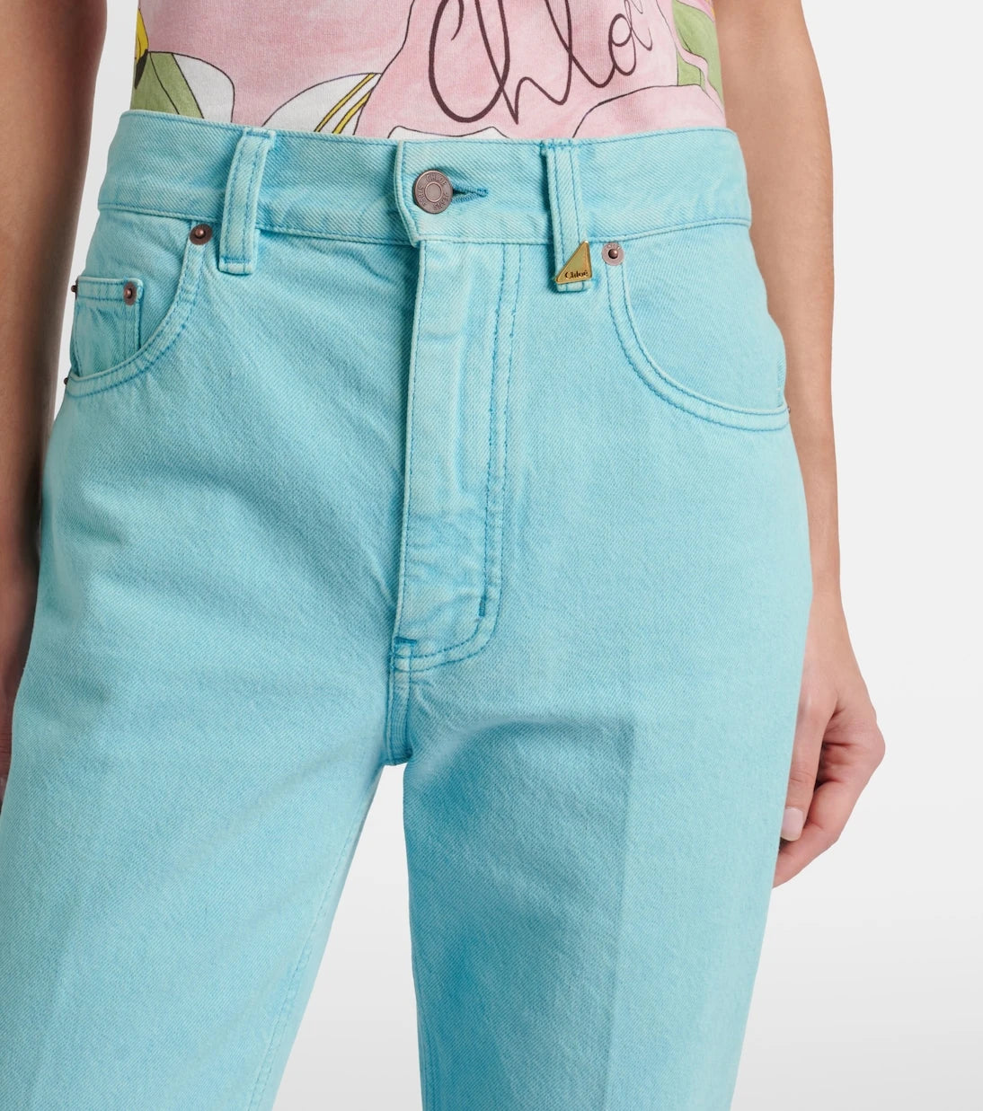 Chloé - High-rise straight jeans