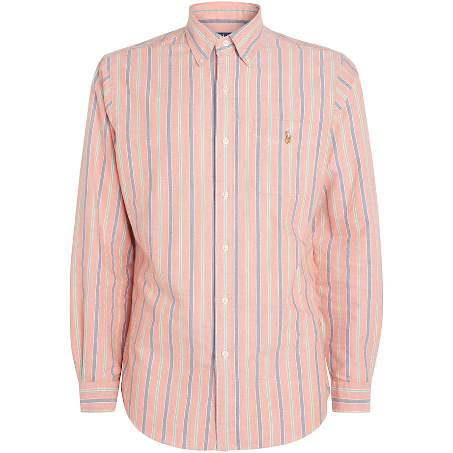 Cotton Stripe Oxford Shirt