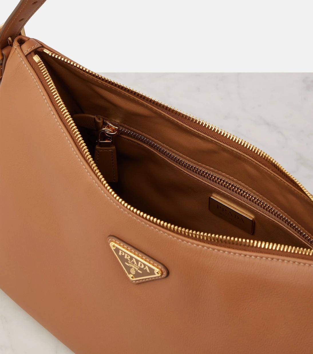 Prada - Aimée Medium leather shoulder bag