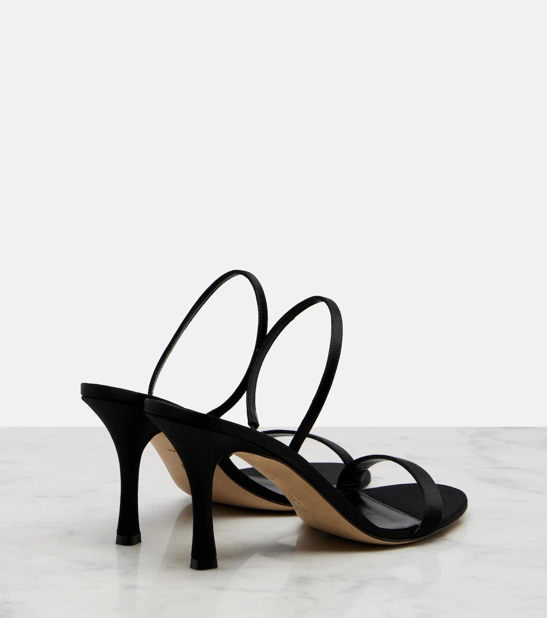 The Row - Ella satin slingback sandals