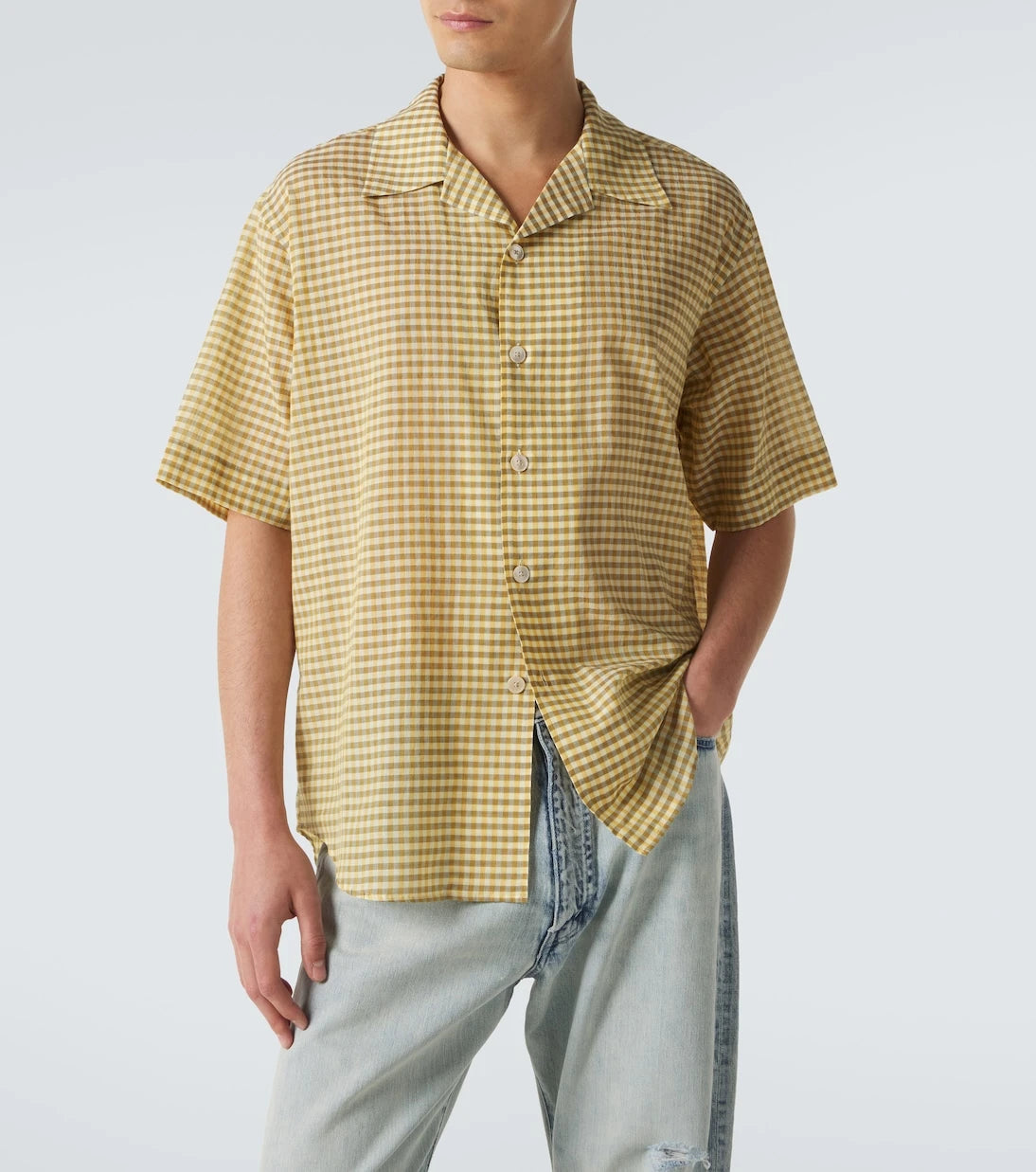 Auralee - Gingham cotton shirt