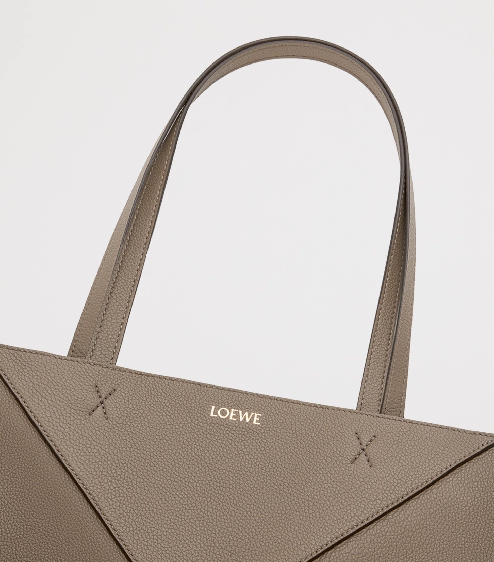 LOEWE Large Leather Puzzle Fold Tote Bag