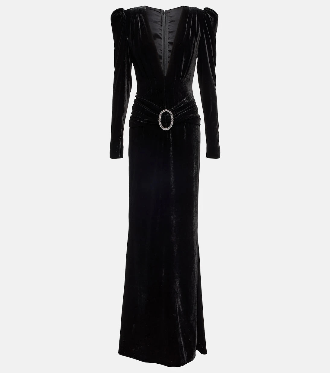 Alessandra Rich - Embellished velvet gown